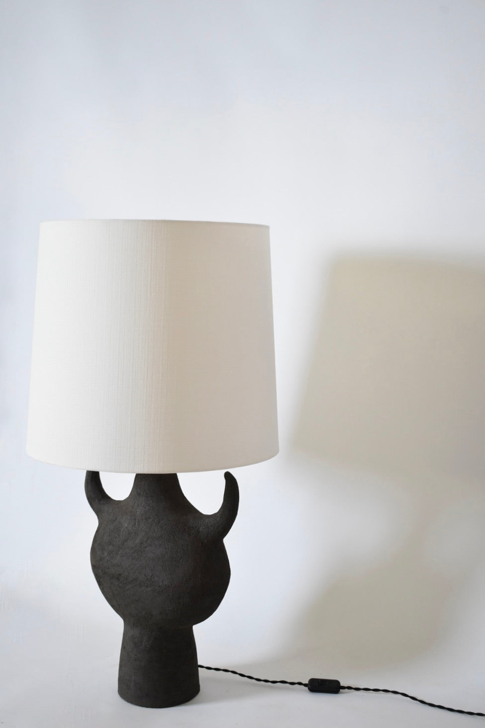 Sevilla Black Table Lamp, Barracuda Edition — side angle