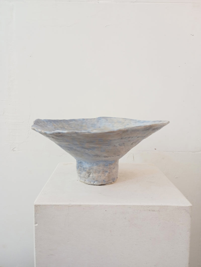 Coupe 22 by Claire Pain | The Oblist — handcrafted ceramic, light blue color