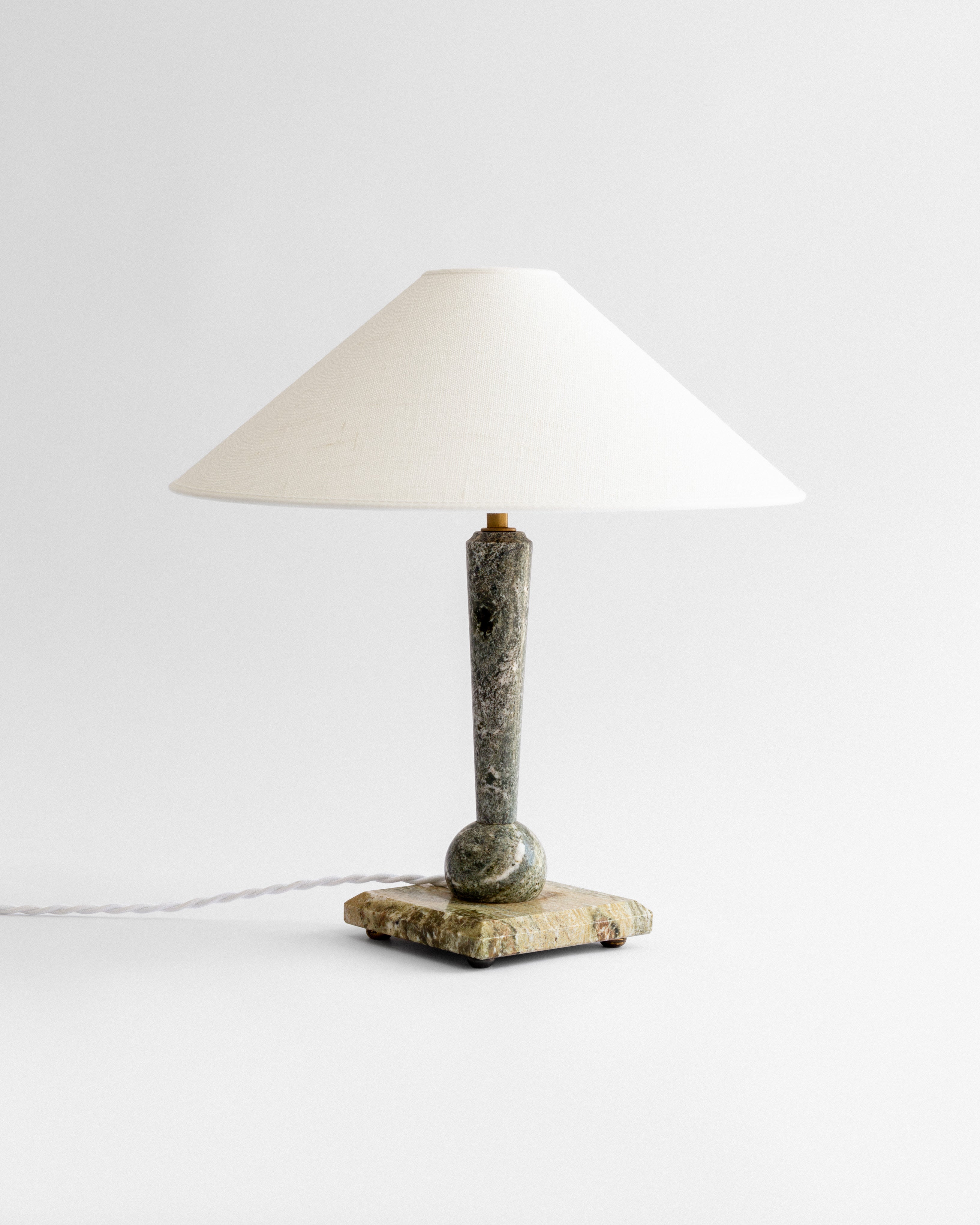 Art Deco Marble Table Lamp, Sweden, 1930s by Spigel | The Oblist