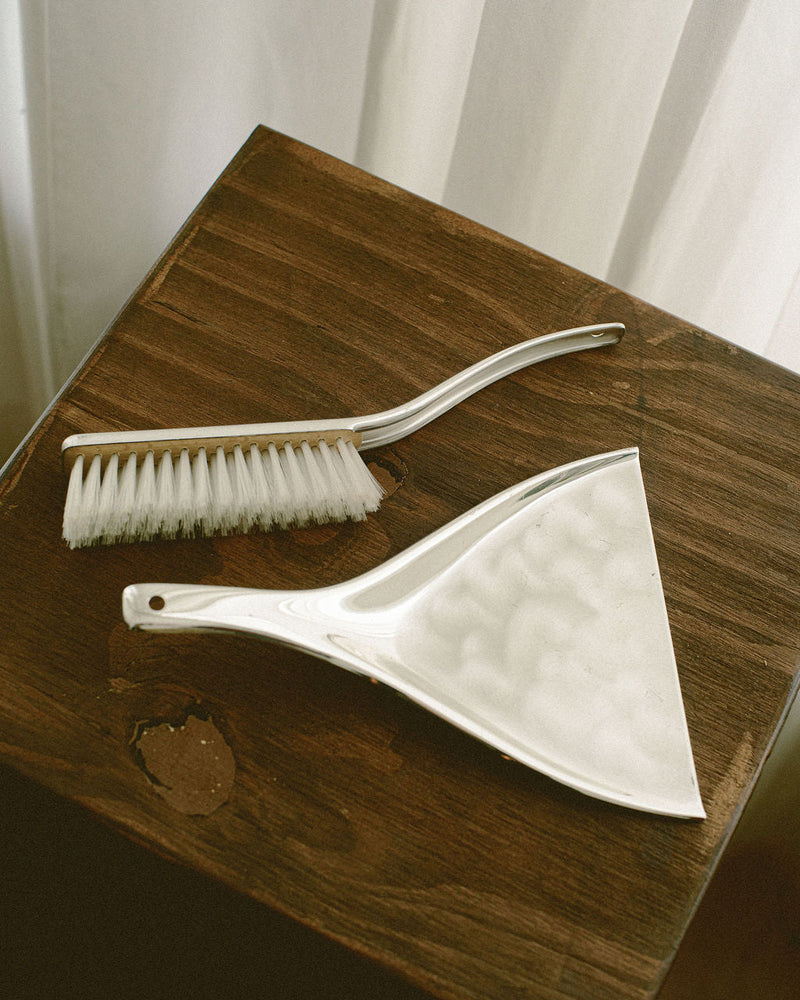 WMF Ikora Table Pan & Brush by Arcā Collections | The Oblist — stainless steel, modern design