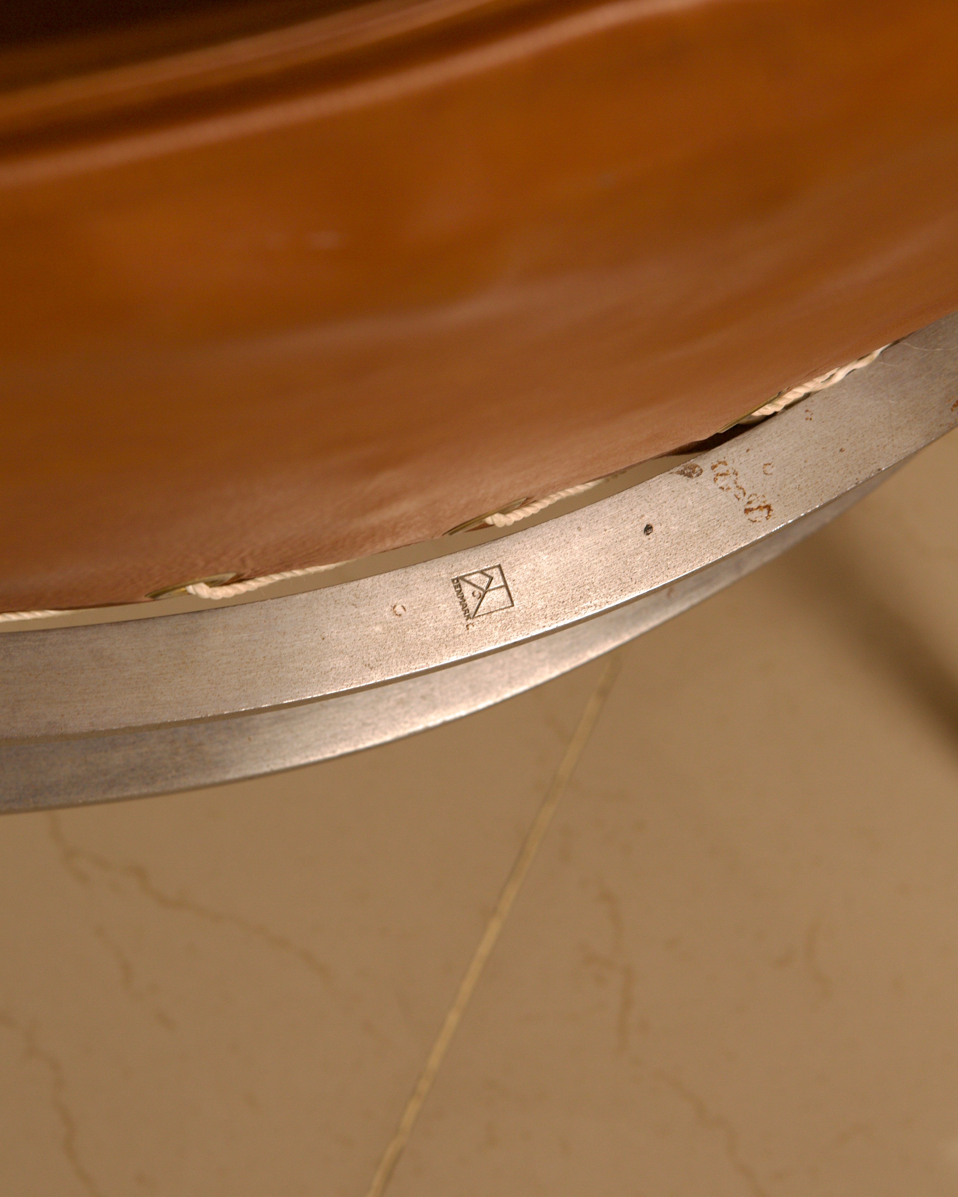 PK22 Cognac Leather Lounge Chair Pair by Poul Kjærholm, E. Kold Christensen, 1960s — view 10