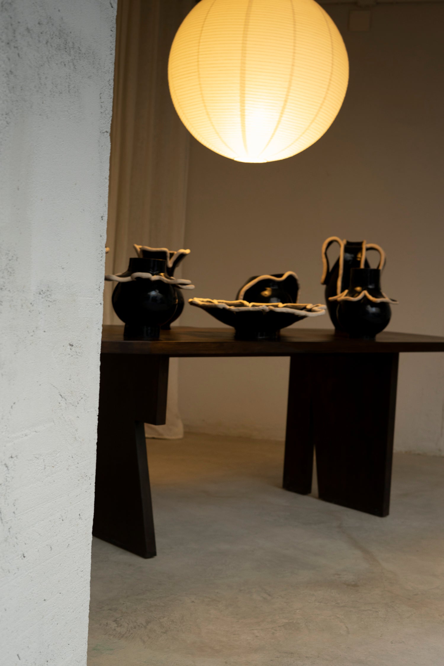 Vase 7/8 Navy Blue Ceramic Collection