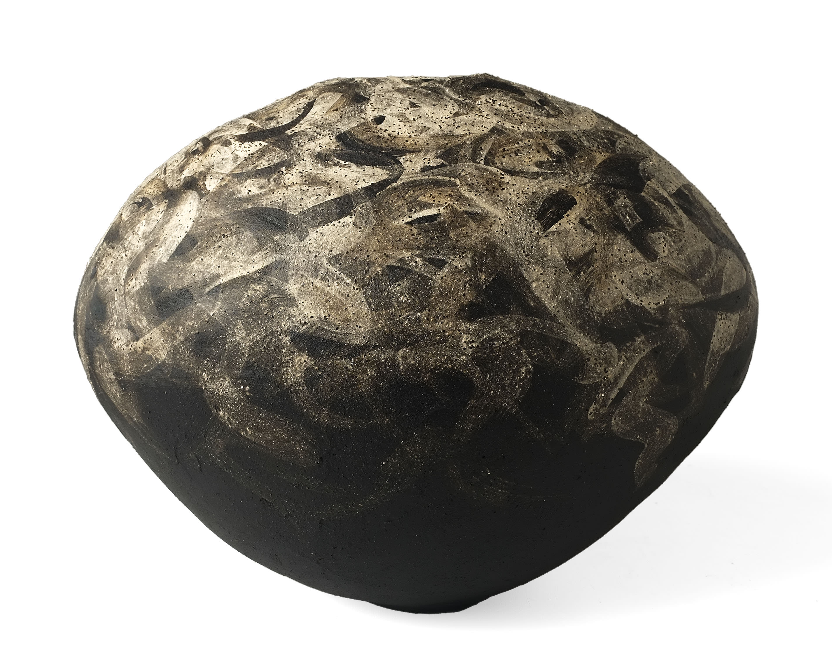 Organic Modernism Vessel in Ceramic - Gestural Earth Collection — lifestyle setting