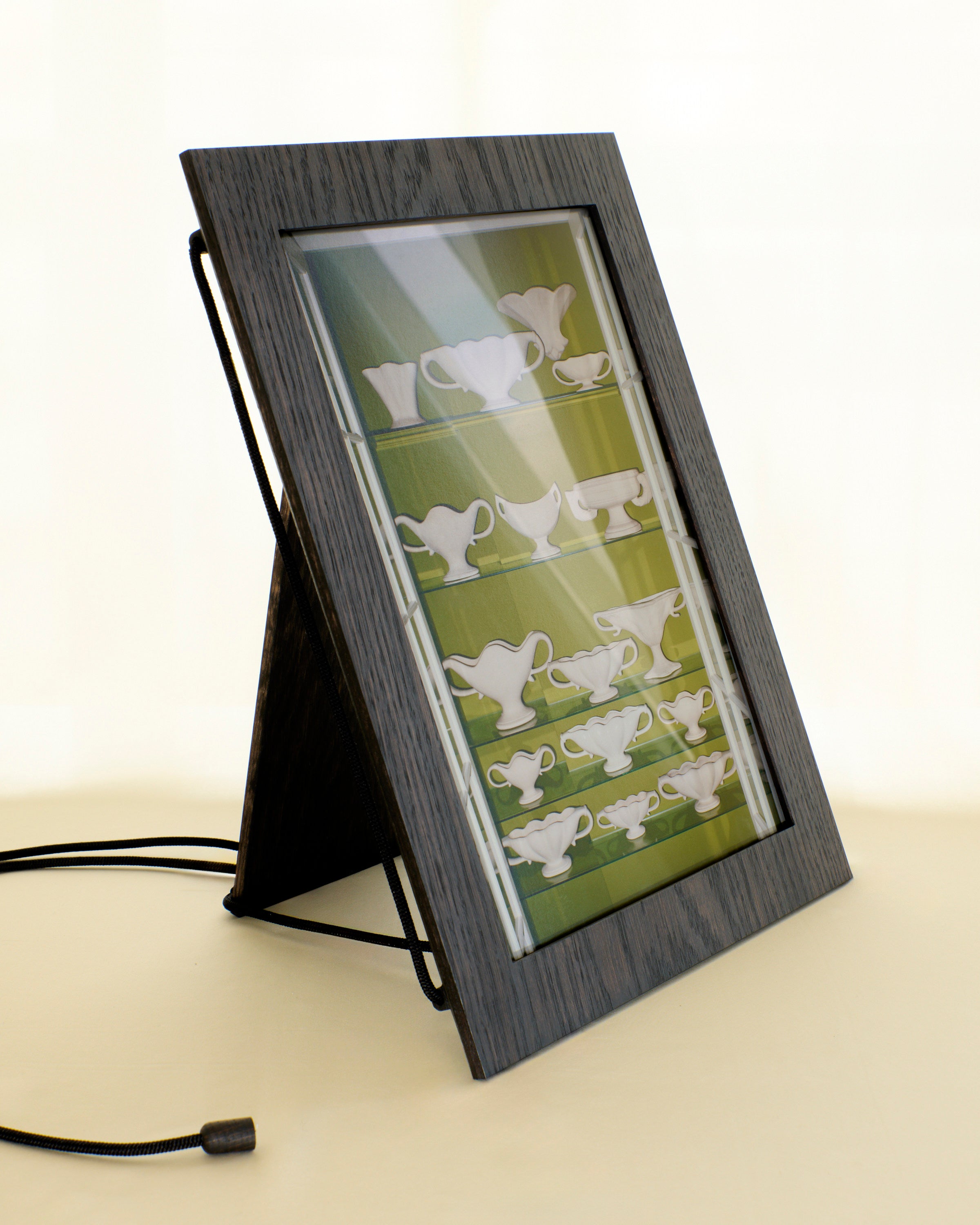 Limited Edition Photography by Matthieu Lavanchy with Silk Cord Frame by Peter Wiesmann — detail view