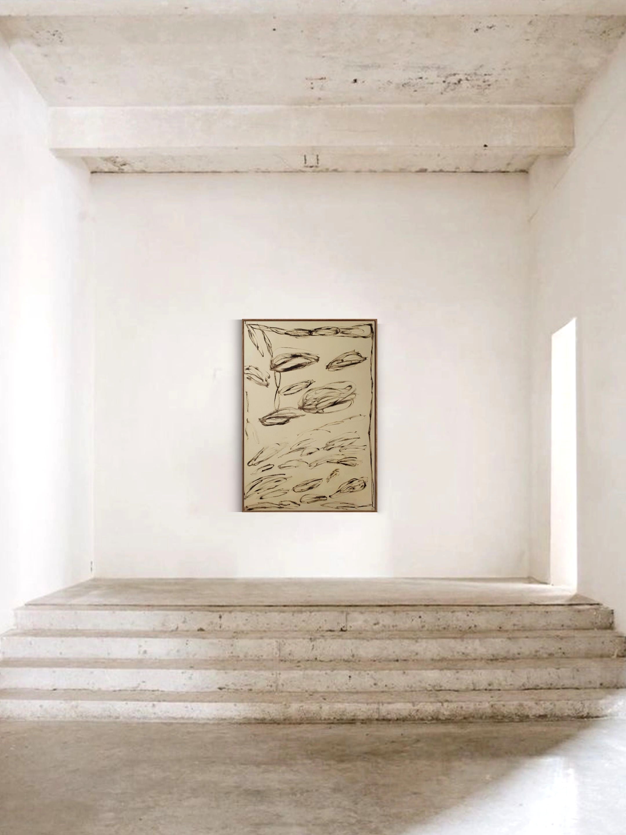 'Letters from Florence' painting — side angle