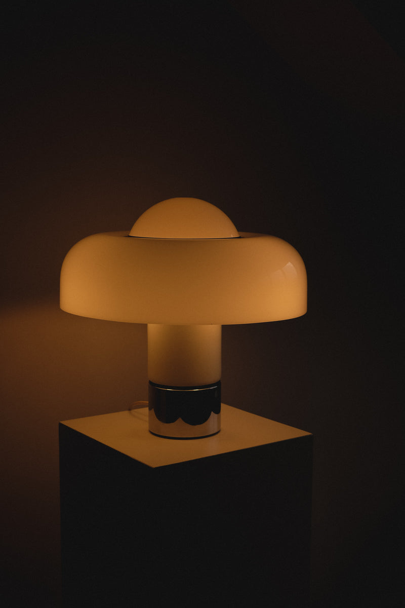 Brumbry Table Lamp by Luigi Massoni for Harvey Guzzini | The Oblist — modern glass design