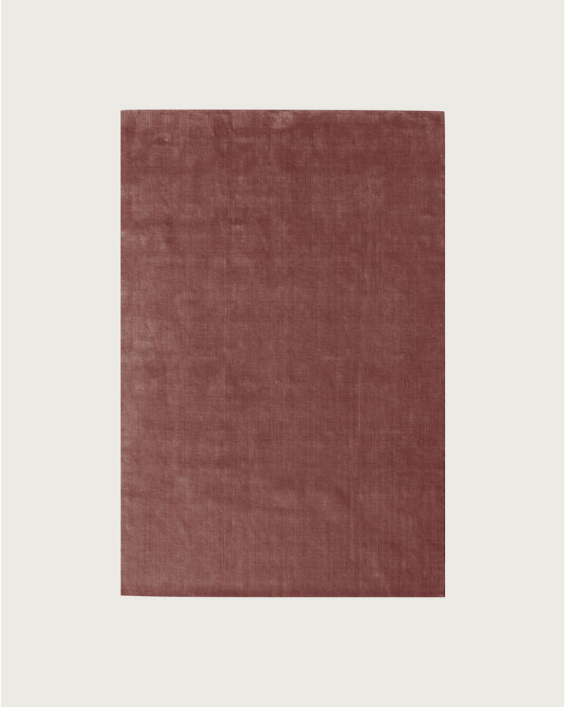 Rug 100% Wool New Zealand - Vignes by MOST | The Oblist — rich terracotta color