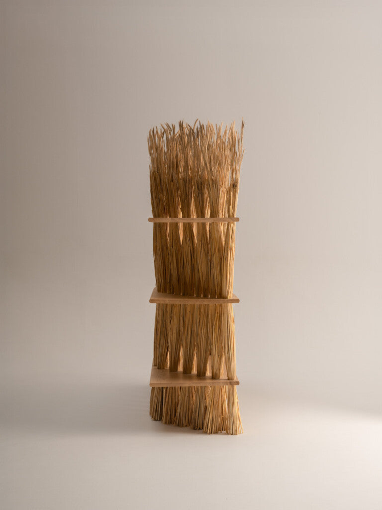 Large Amas Shelf - Ash — front view in minimalist setting
