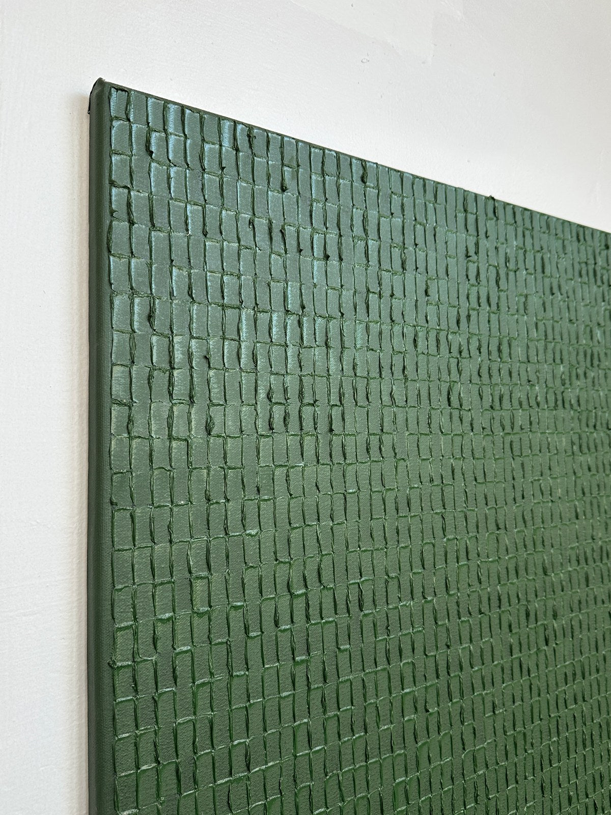'Terre Verte - Signature' Painting — side angle