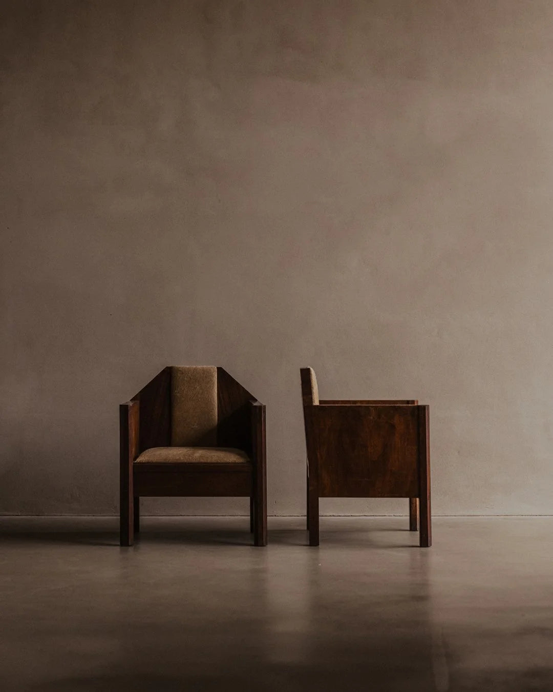 Art déco français - Paire de fauteuils en bois