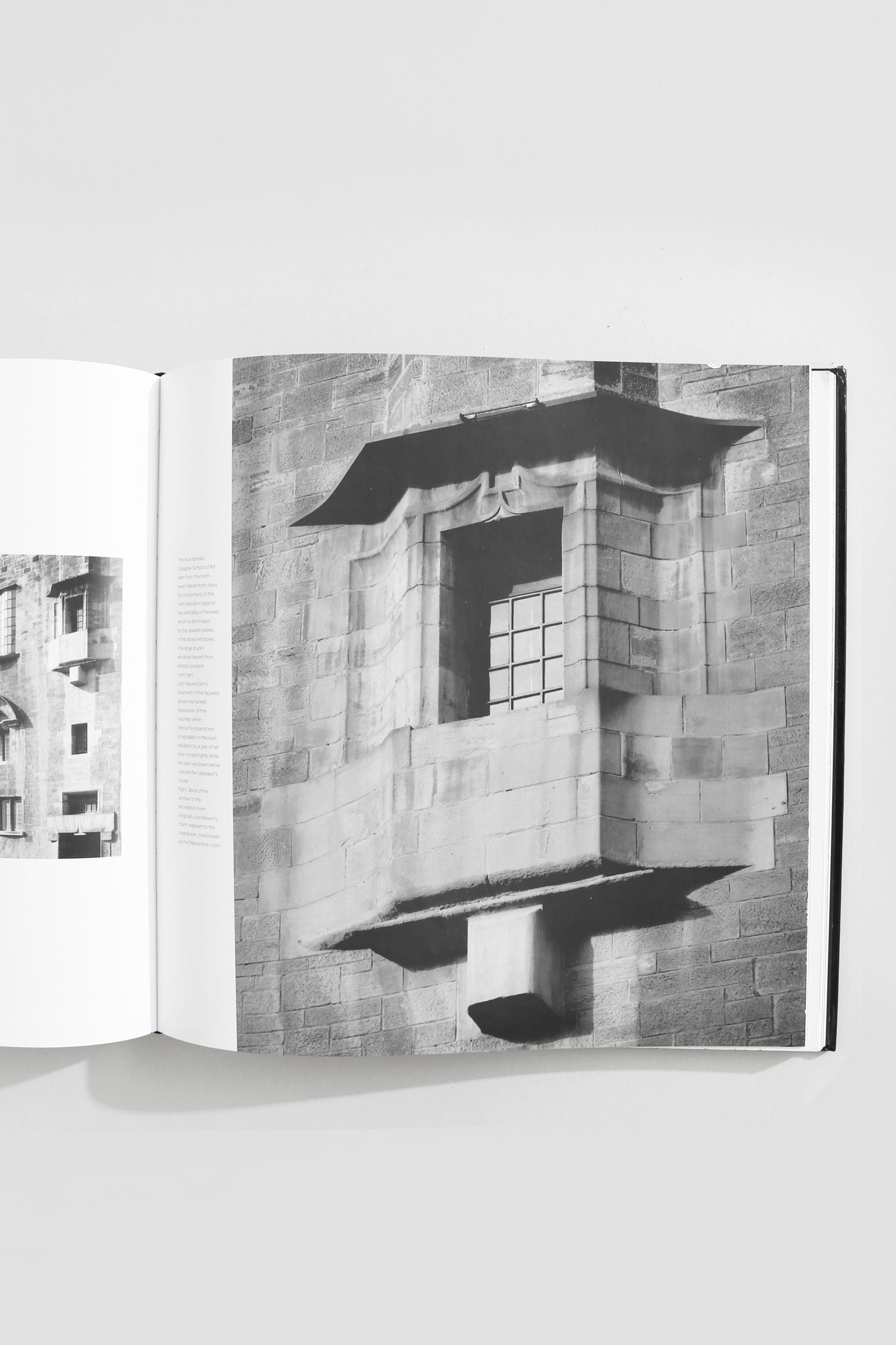 The Villa Architecture Book Series - Set of 5 displays vintage black-and-white photos of stone building facades, balconies, and window details—perfect for any architecture coffee table book collection.