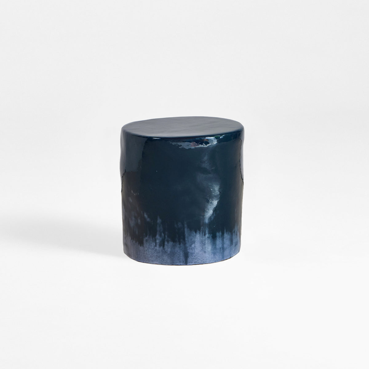 artisanal Ceramic Side Table (small) — lifestyle setting