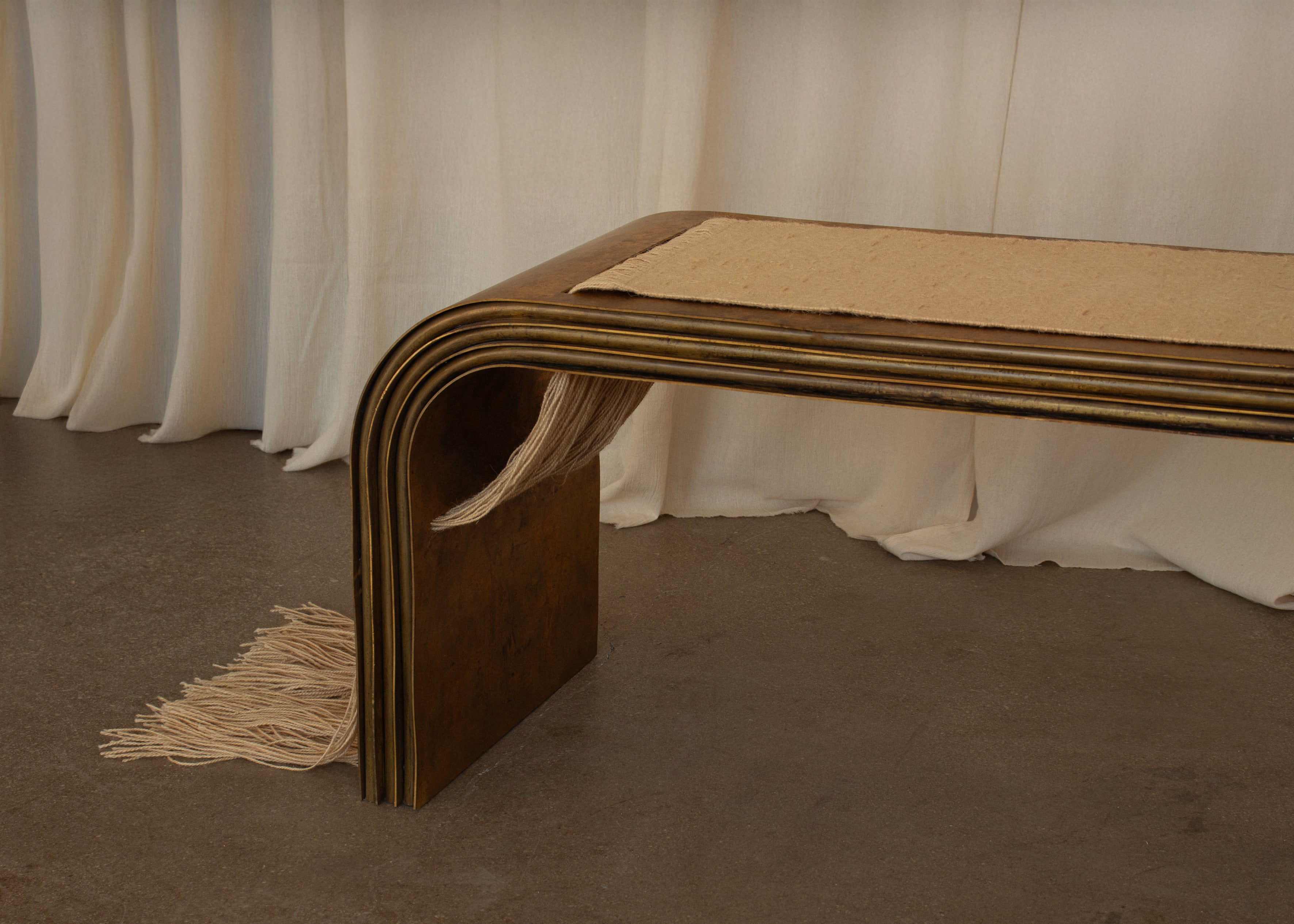 Curio No.2 Bench — side angle