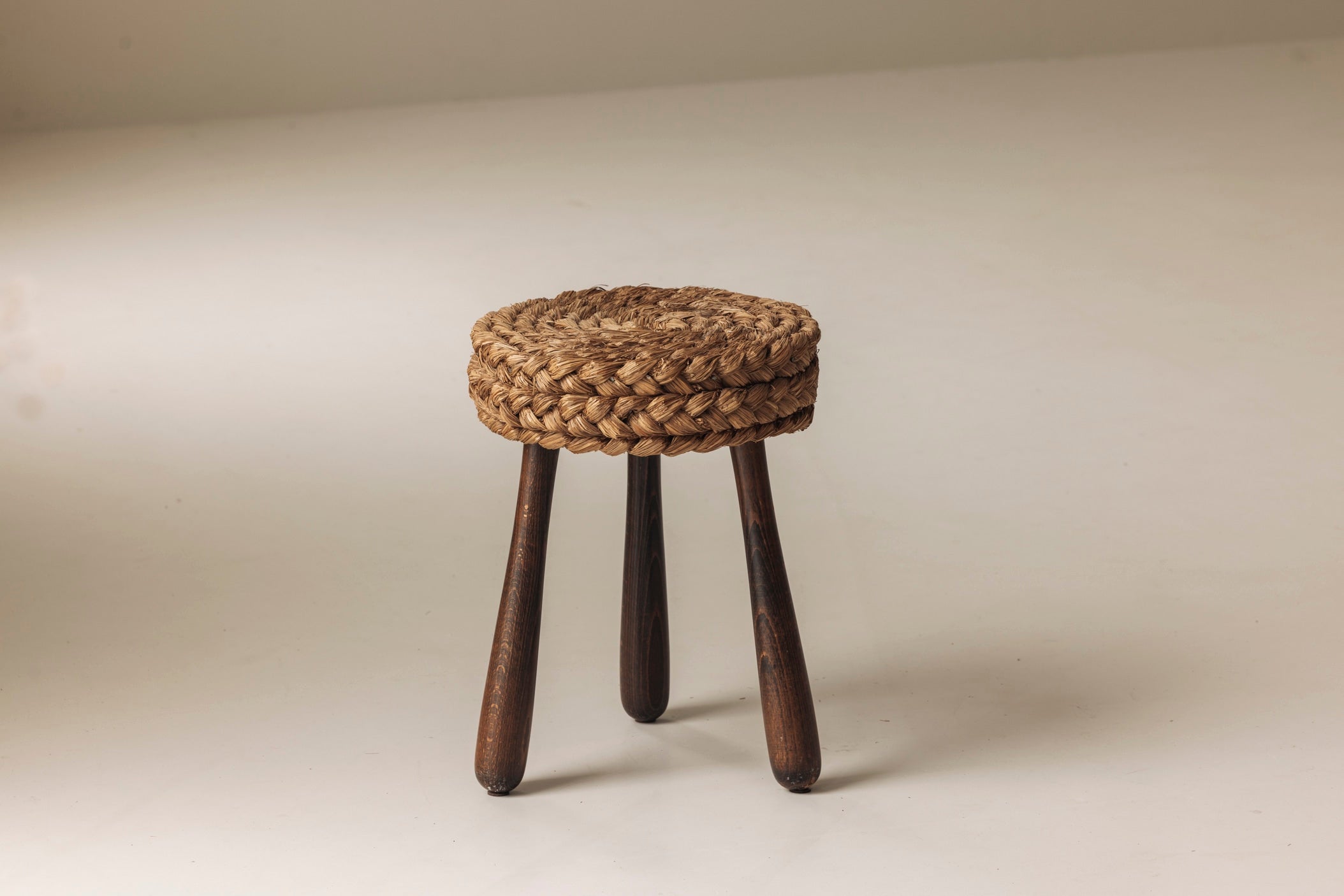 French shepherd’s stool by Adrien Audoux and Frida Minet, France 1950s. by Modern Living | The Oblist