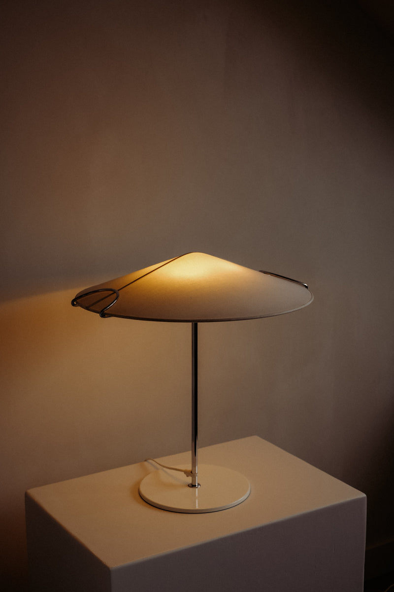 Cello Table Lamp 1980s by septembre studios | The Oblist — modern design, fabric shade