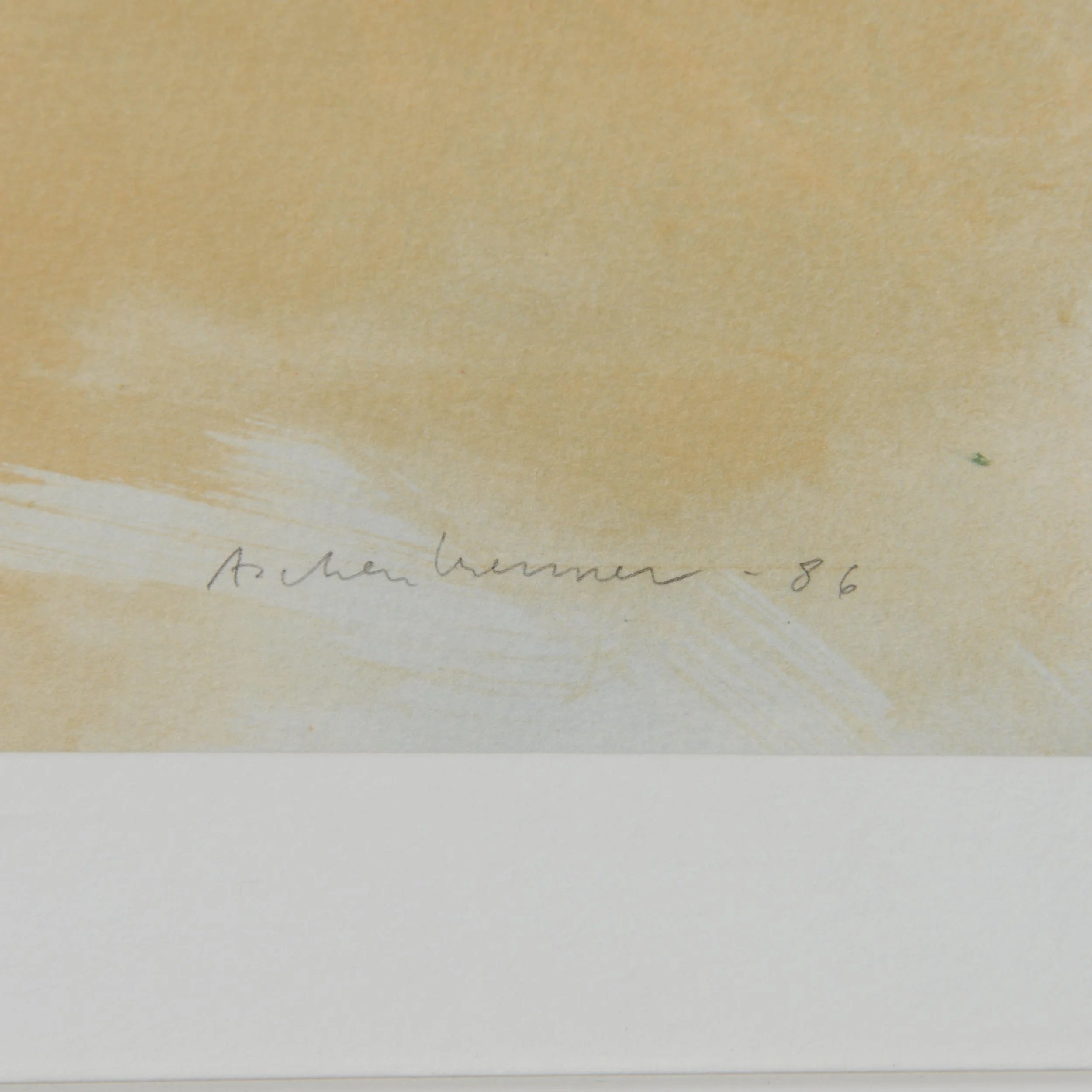 Signed and Dated Lithograph by Lennart Aschenbrenner (1943) — close-up