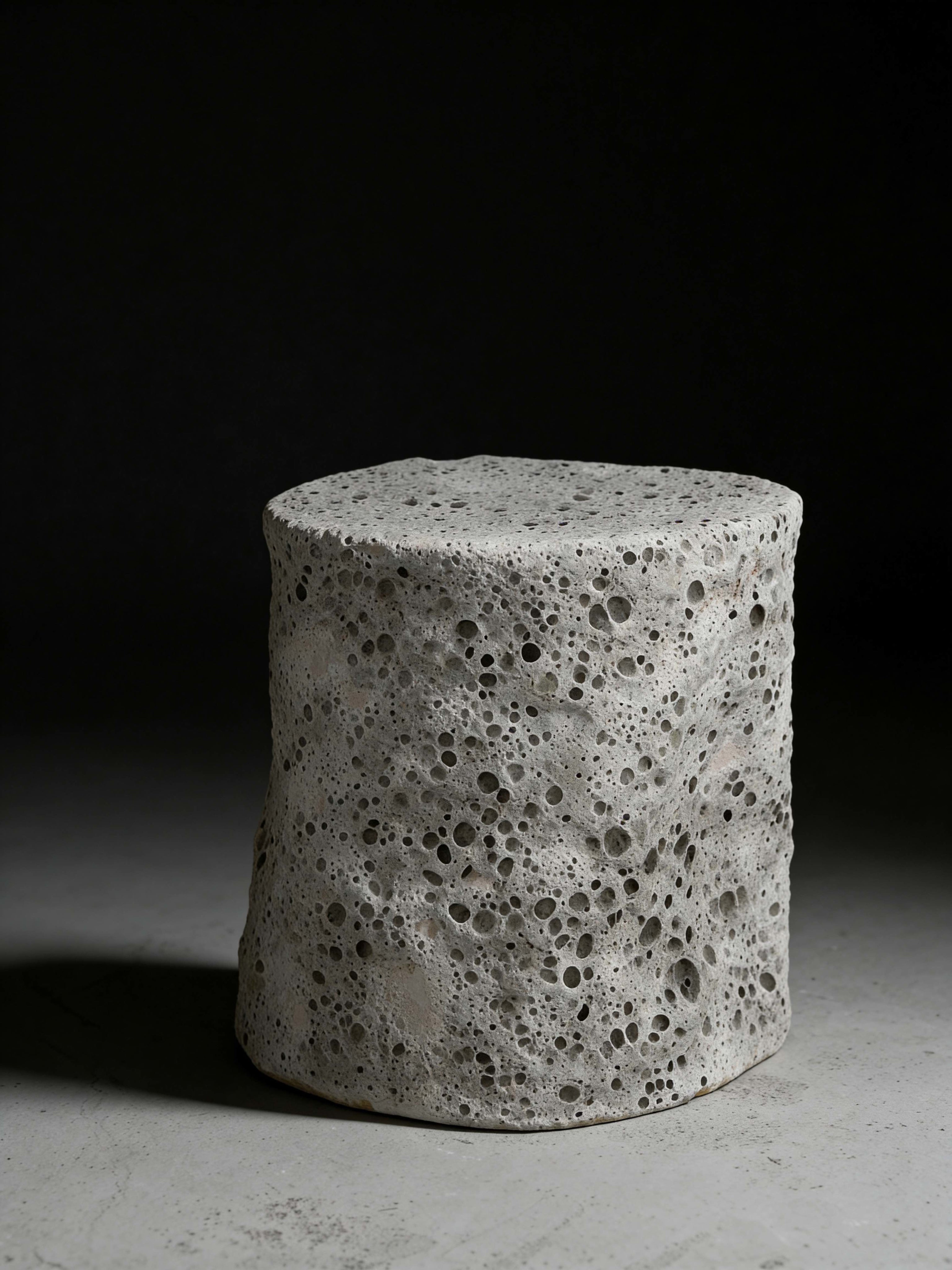Lunar Brick Side Table Stoneware by hap ceramics | The Oblist