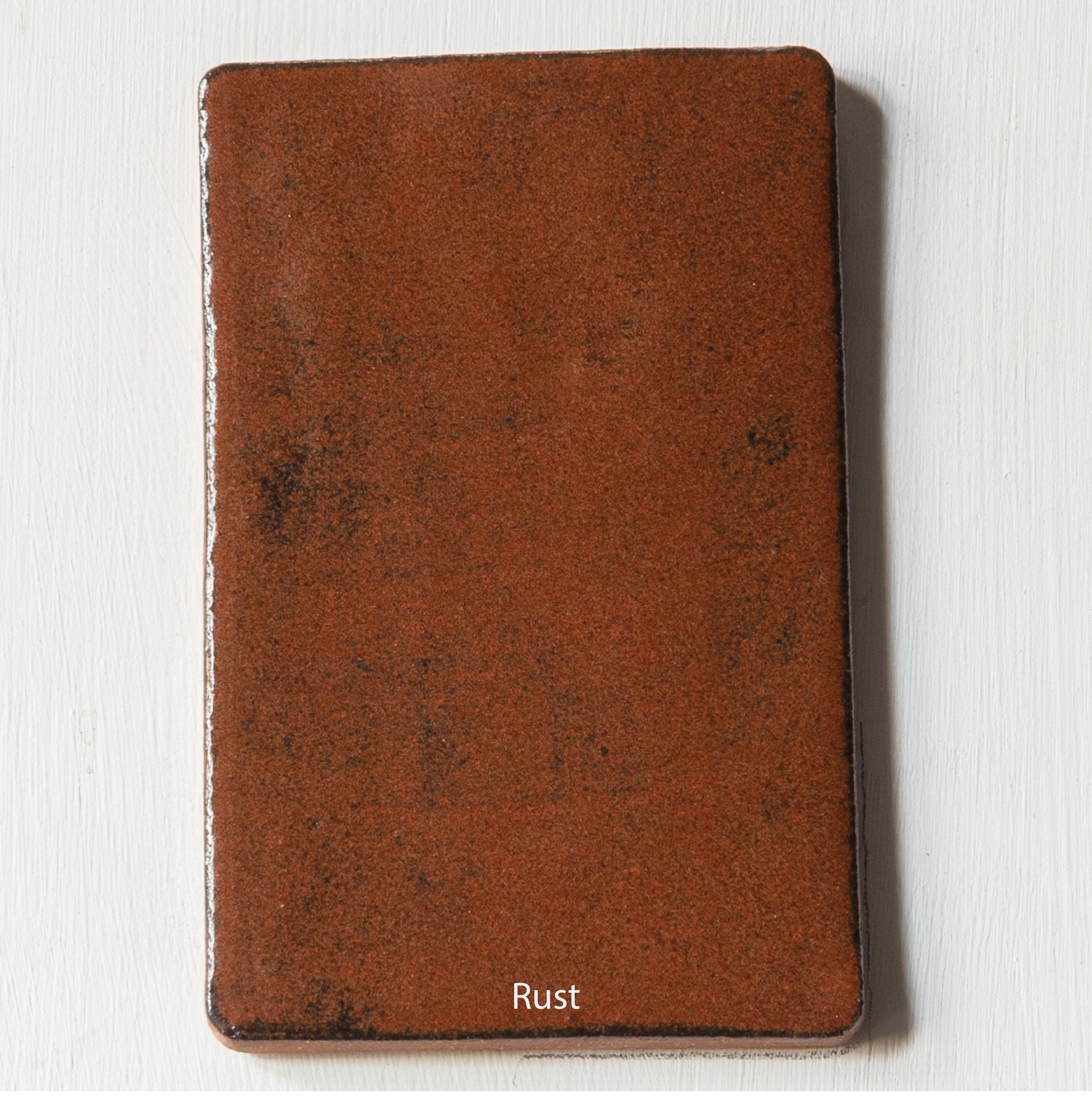 Silo' Table Lamp 1 — rust-colored ceramic surface close-up