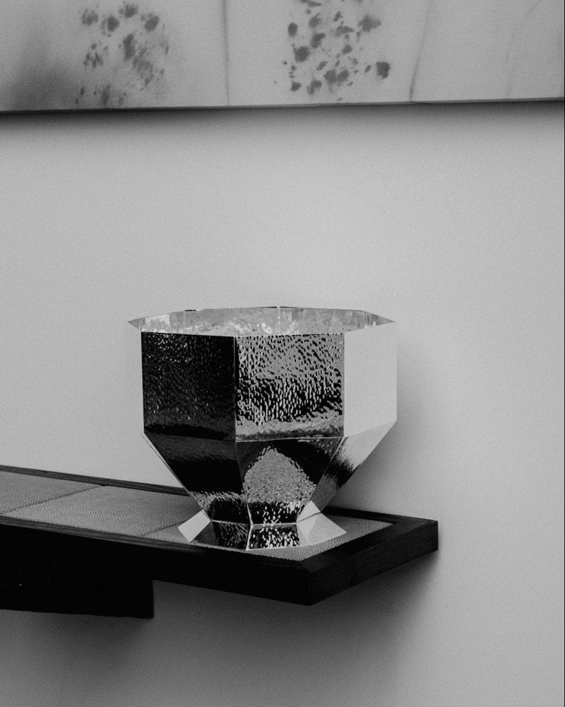Silver plated Champagne Bucket by zanetto | The Oblist — modern silver finish