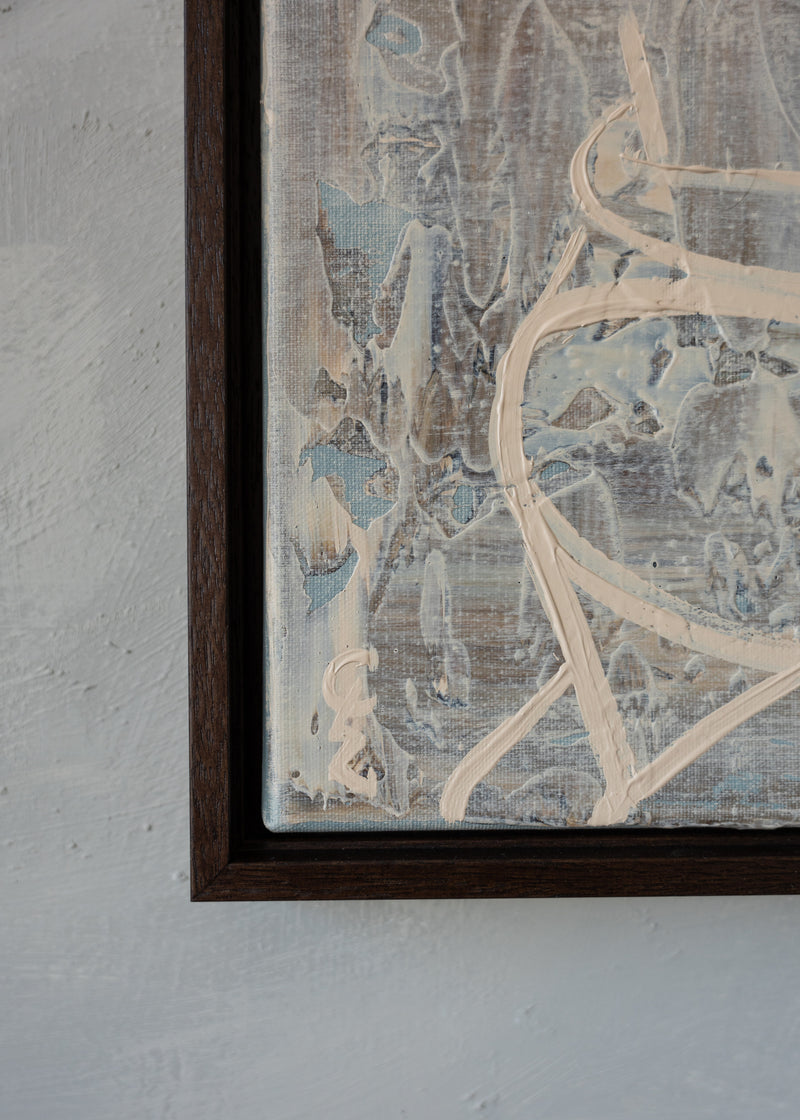 Ours - Painting — close-up of textured canvas with neutral tones