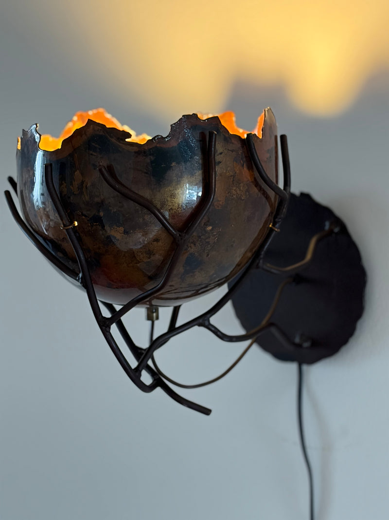 Metalwork Wall Sconce Wim Mulder Atelier The Netherlands 1980s by OBJECT AGENCY | The Oblist
