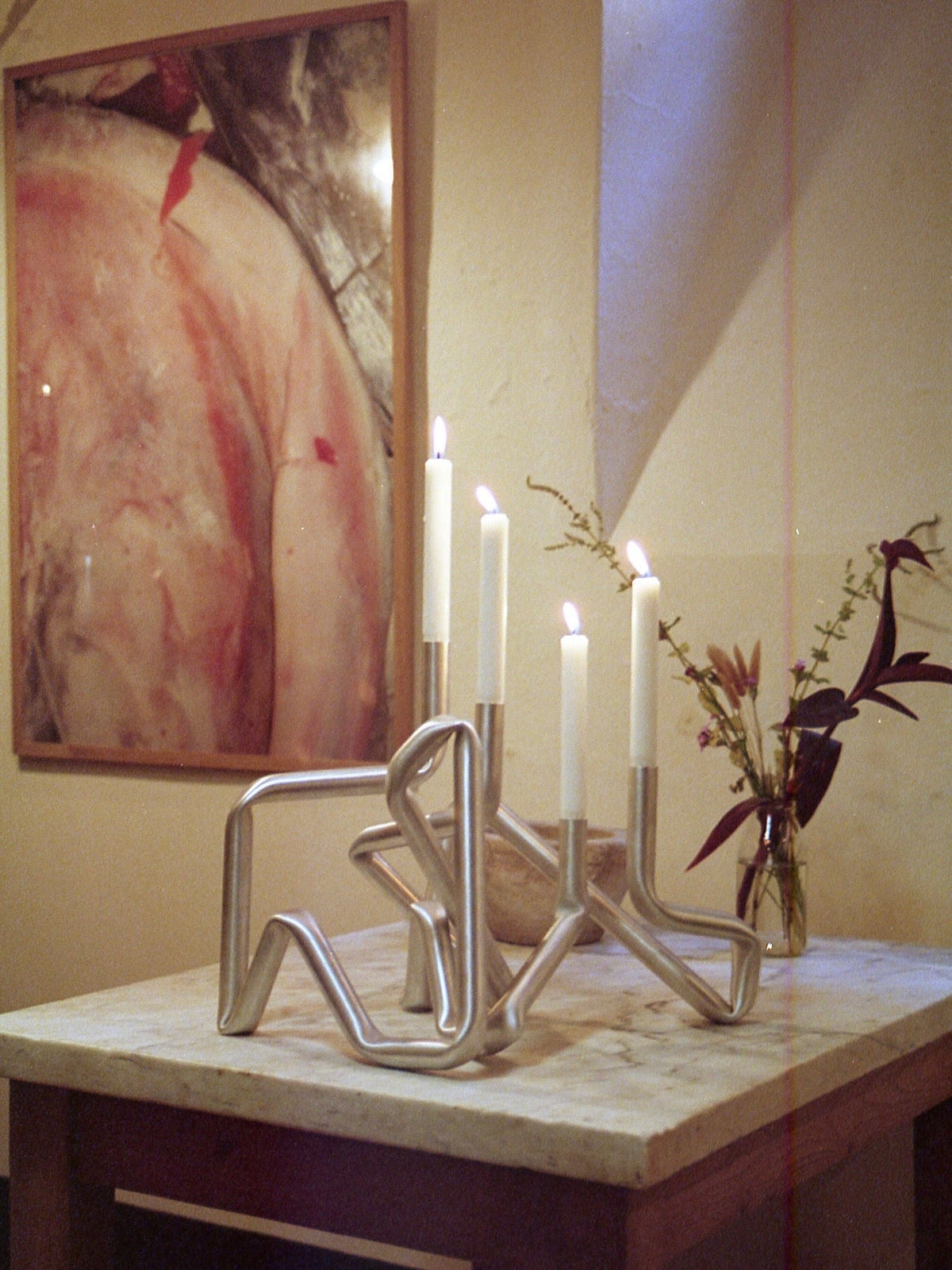 Bucati Candle Holder (brushed aluminium) — view 9