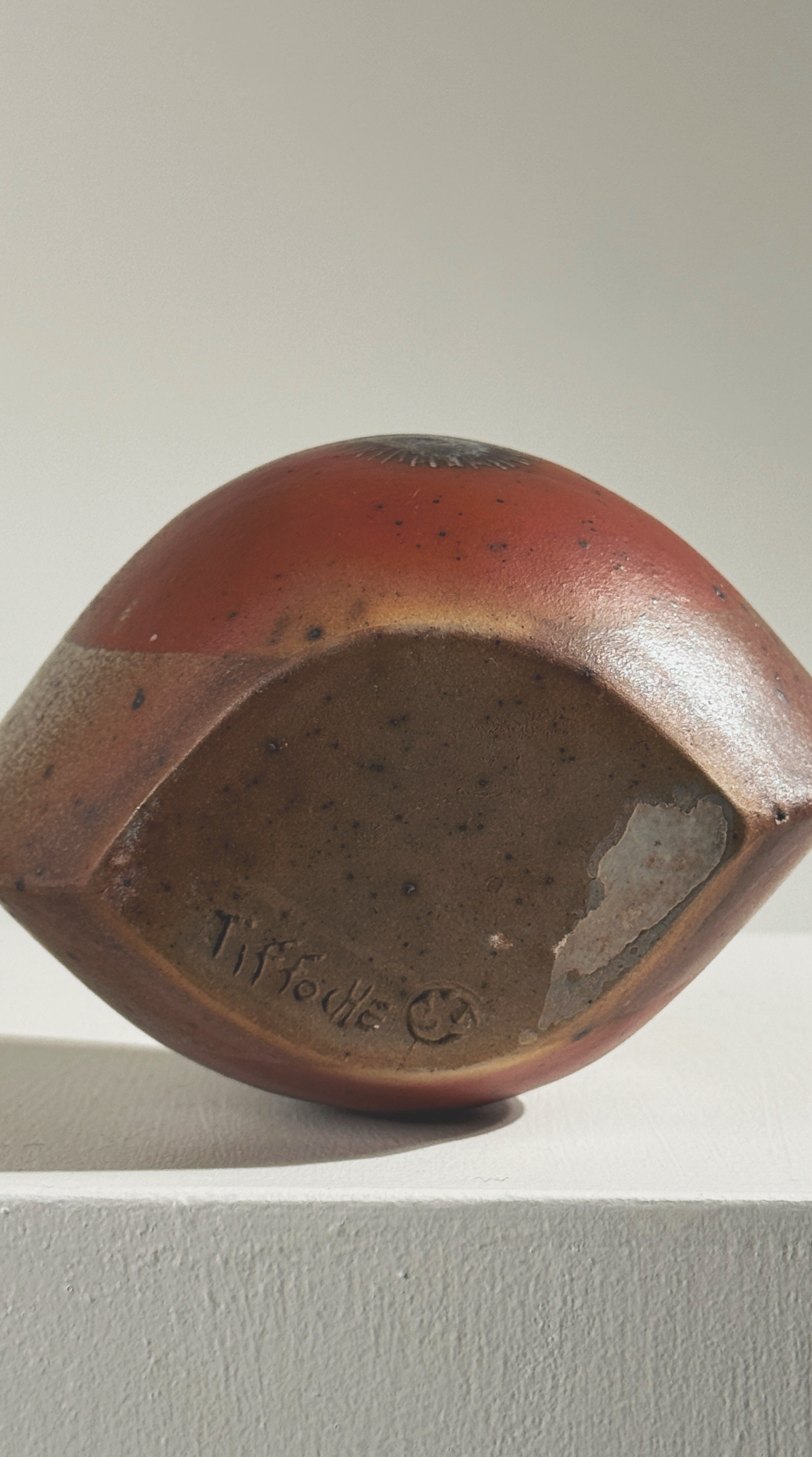 Stoneware Soliflore Vase by Gustave Tiffoche, circa 1965