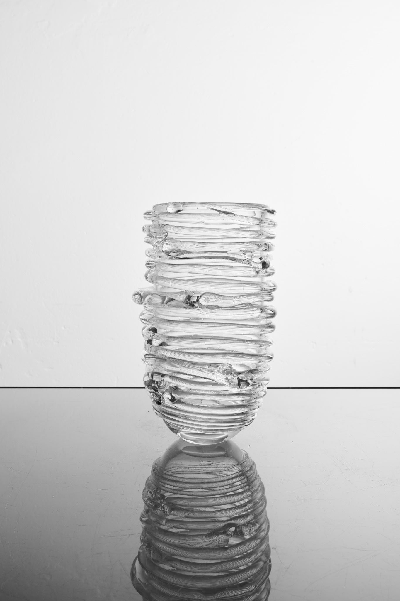 Handblown glass vase no4 — side angle