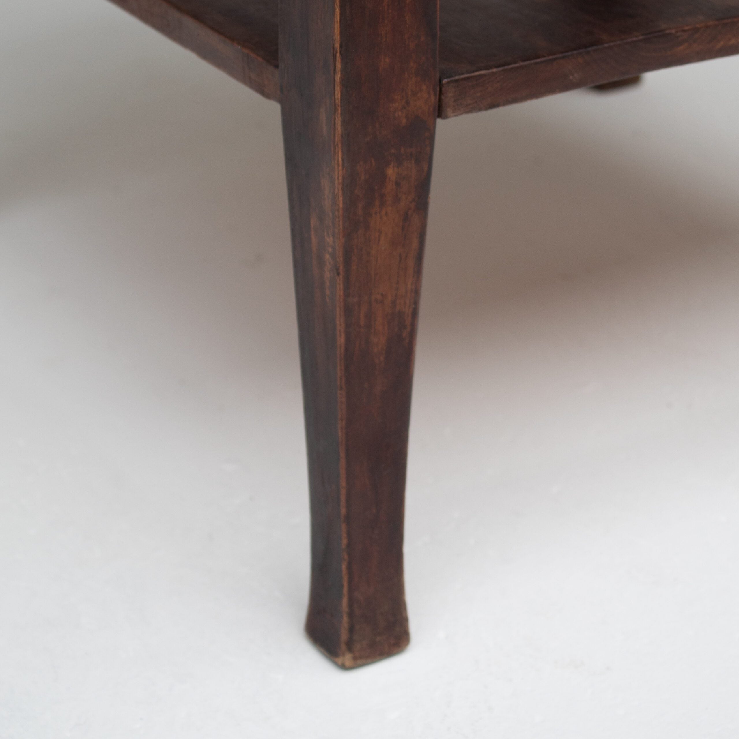 Art Deco Folding Side Table in Solid Wood — additional view