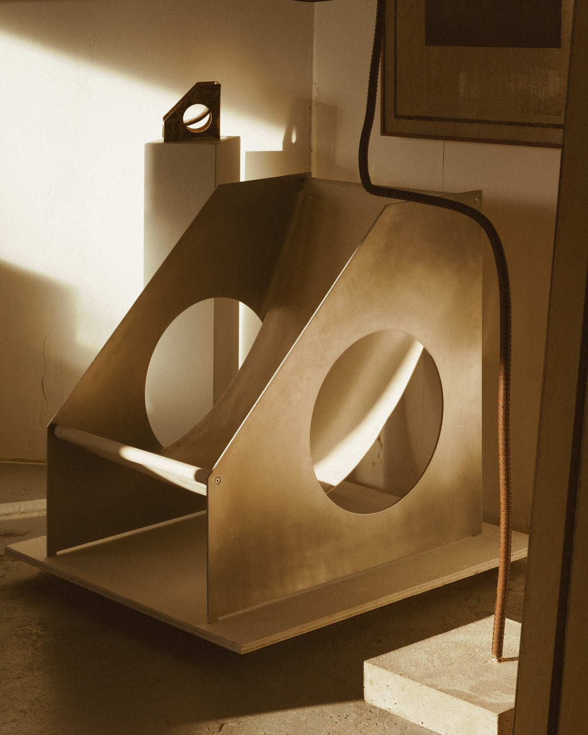 Aluminium Hublot Chair — lifestyle setting
