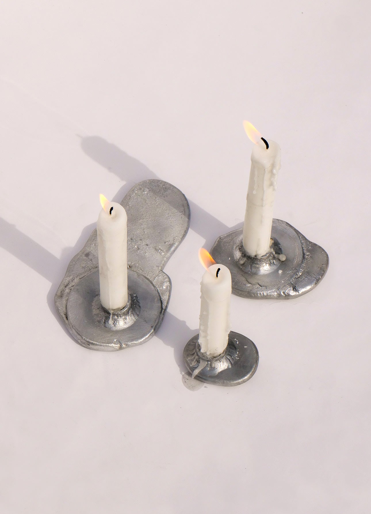 Sand Cast Candle Holder — lifestyle setting