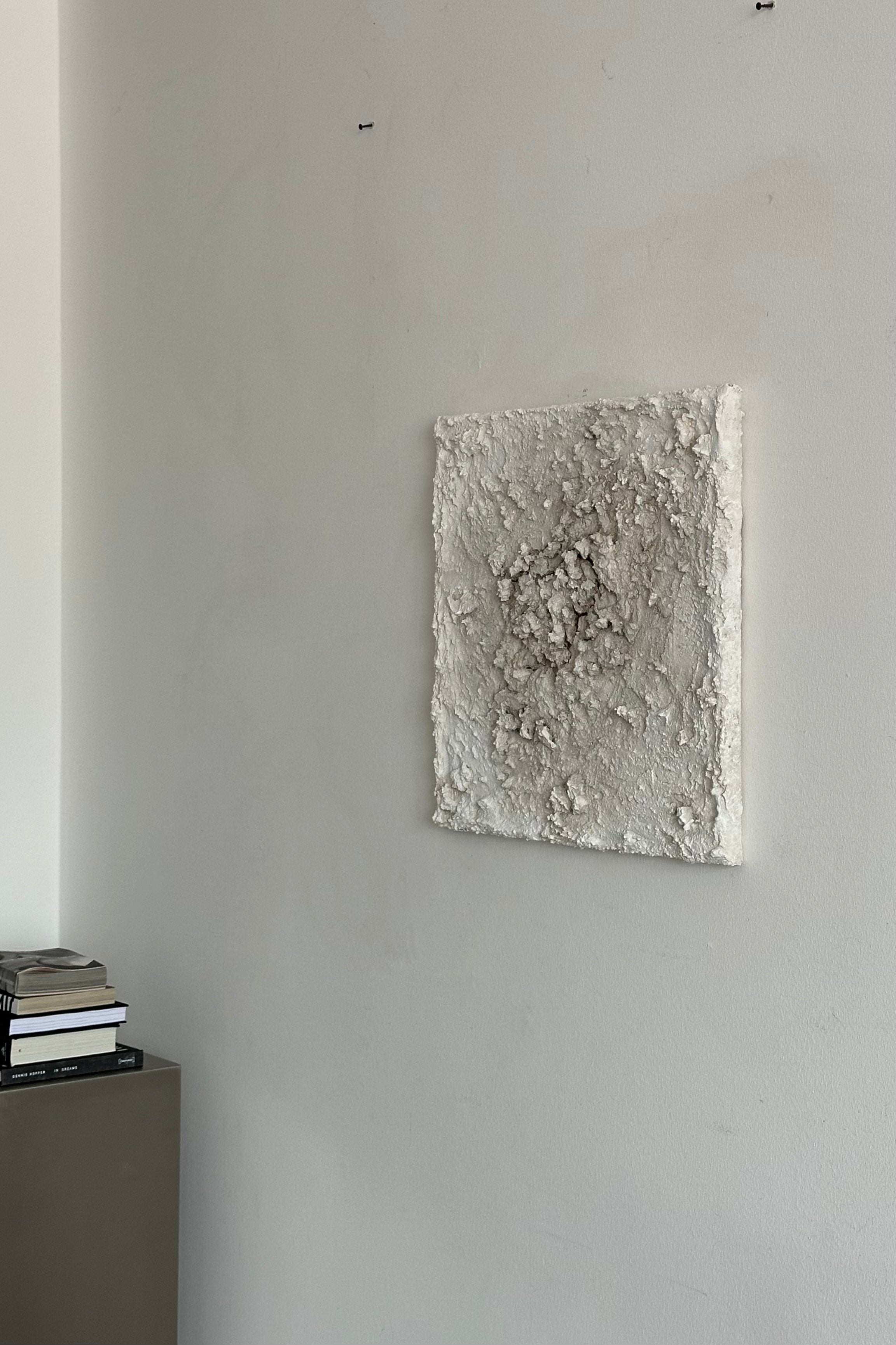 'SUSPIRIUM 10' sculptural wall art — side angle