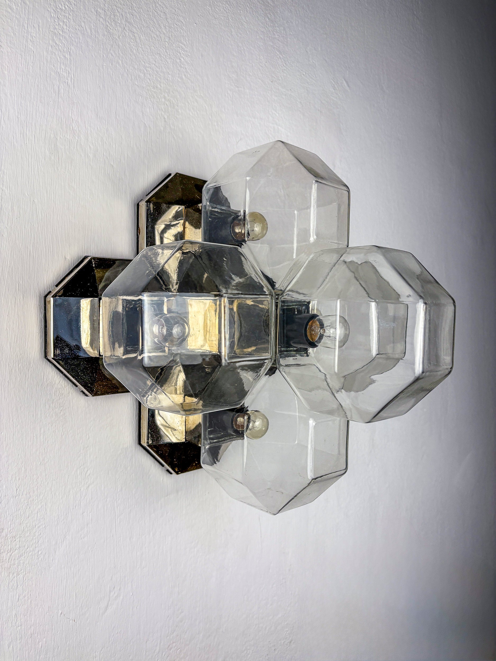 Large Modular Wall or Ceiling Lamp by Motoko Ishii for Staff, 5 Lights, 1970s — alternate view