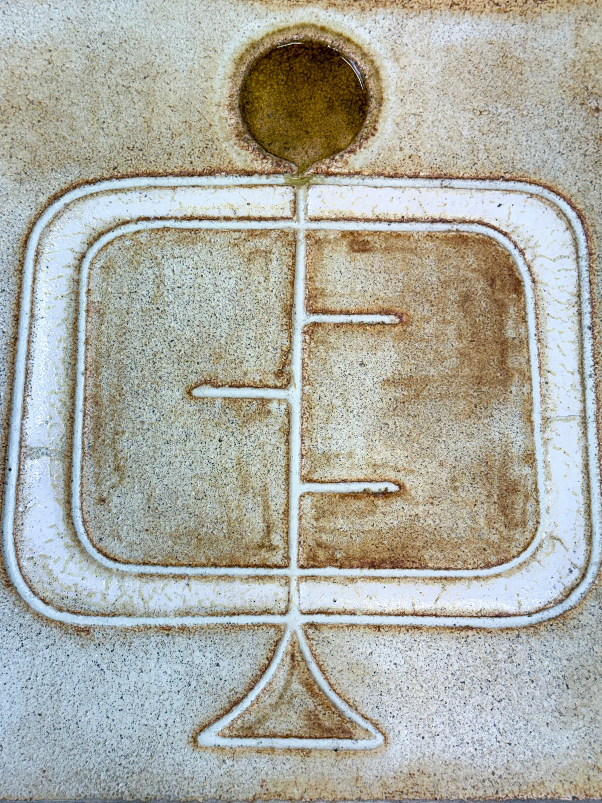 Ceramic and Chrome Coffee Table — Jean Gregorieff — view 10