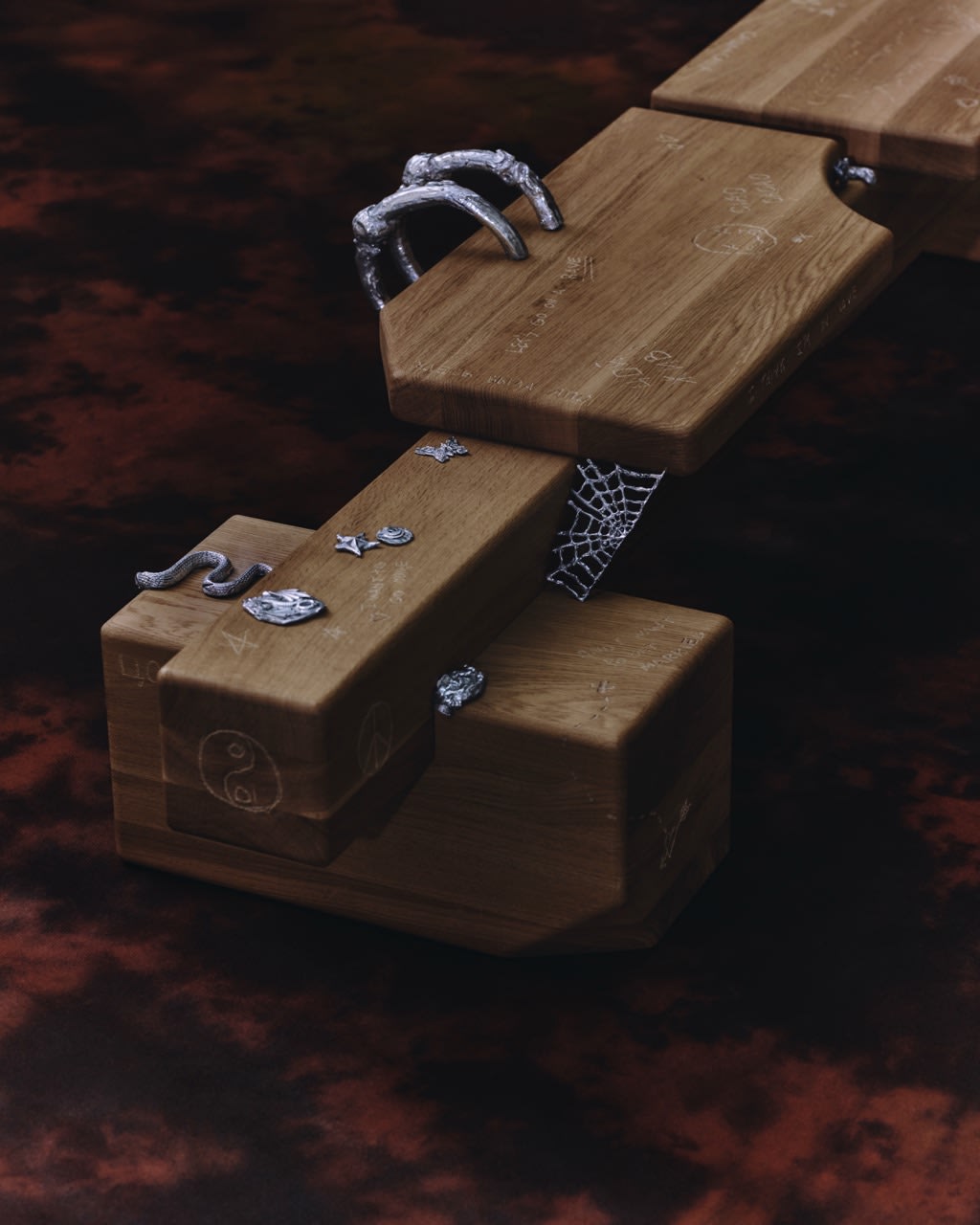 High School Lover Bench by sashaxsasha and Apollinaria Broche — lifestyle setting