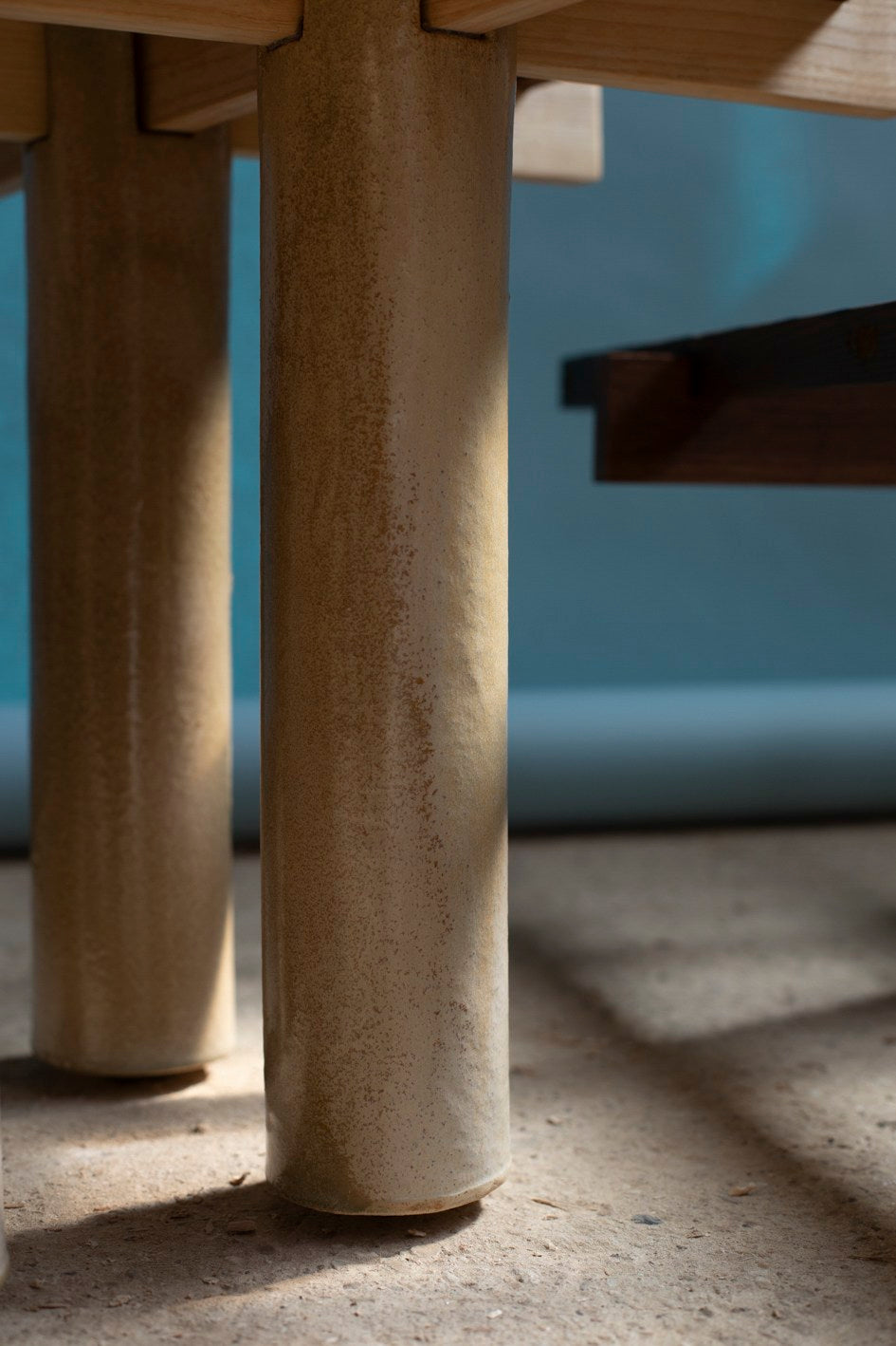 La Taulo, Wood and Clay Coffee table — alternate view