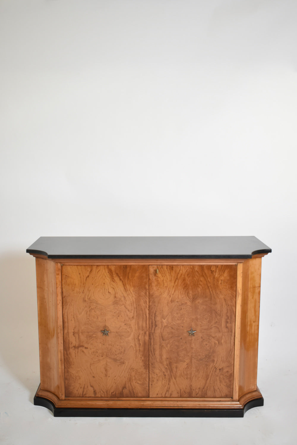 Walnut Veneer Sideboard, 1940s — side angle