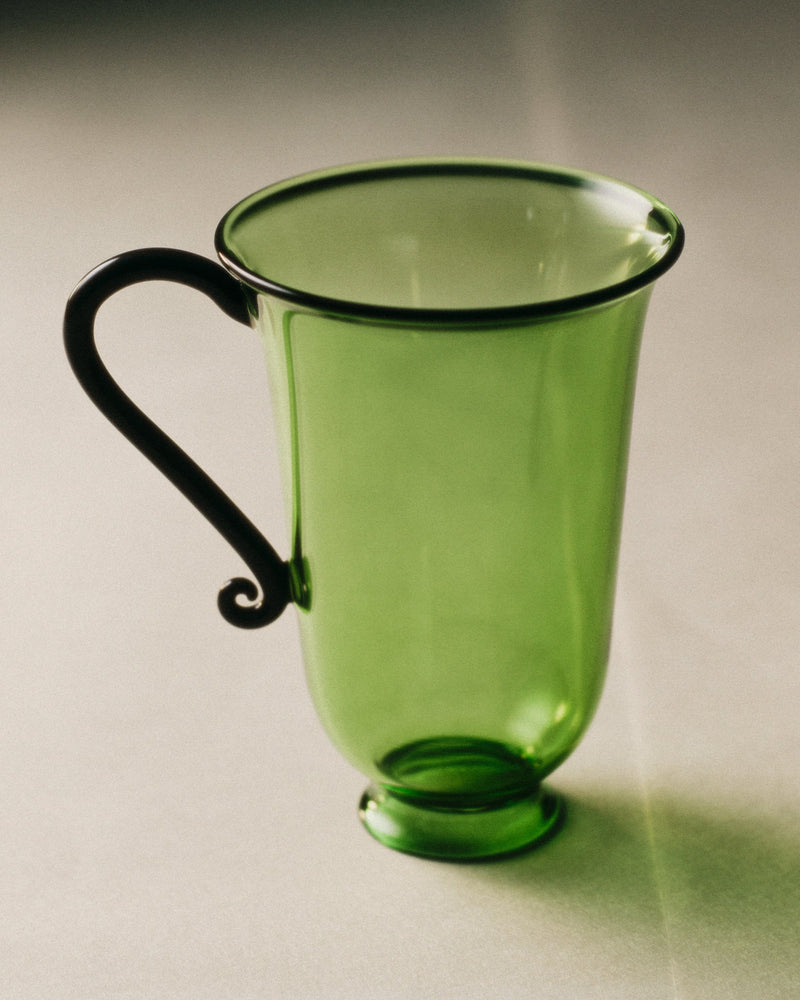 Grande Tasse Set by Sophie Lou Jacobsen | The Oblist — green glass, modern design