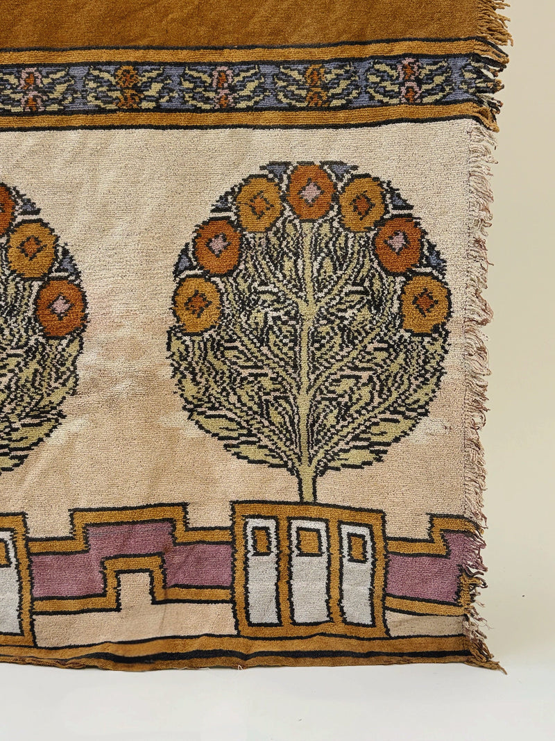 Arts & Crafts Chenille Curtain c.1900 — detail view