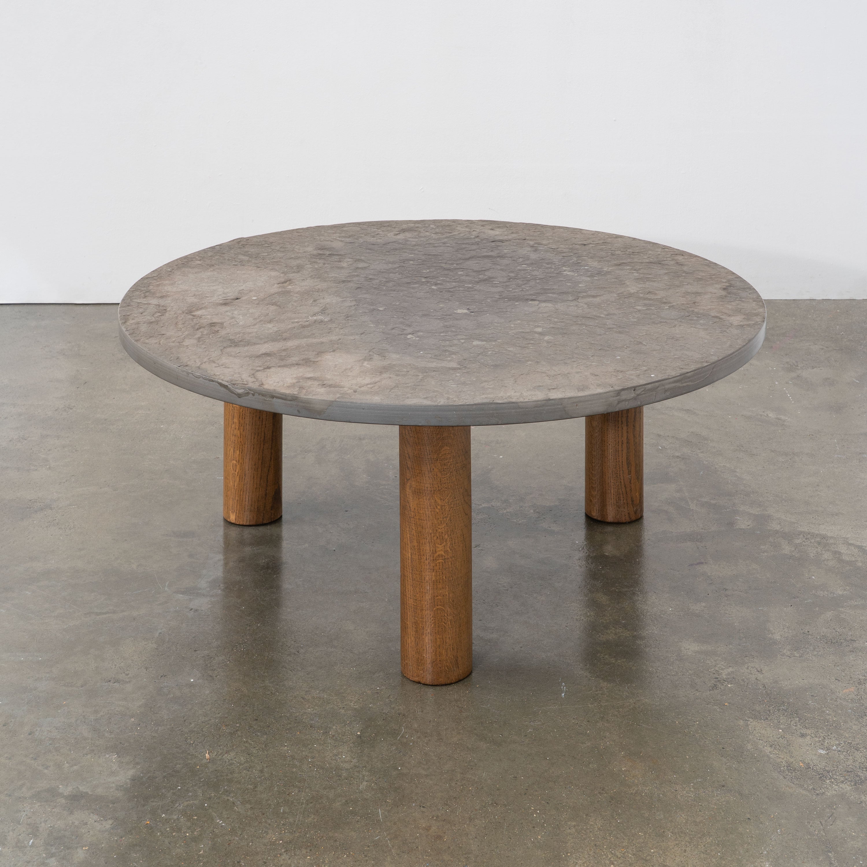 Brutalist Slate Coffee Table, c.1970 — detail view