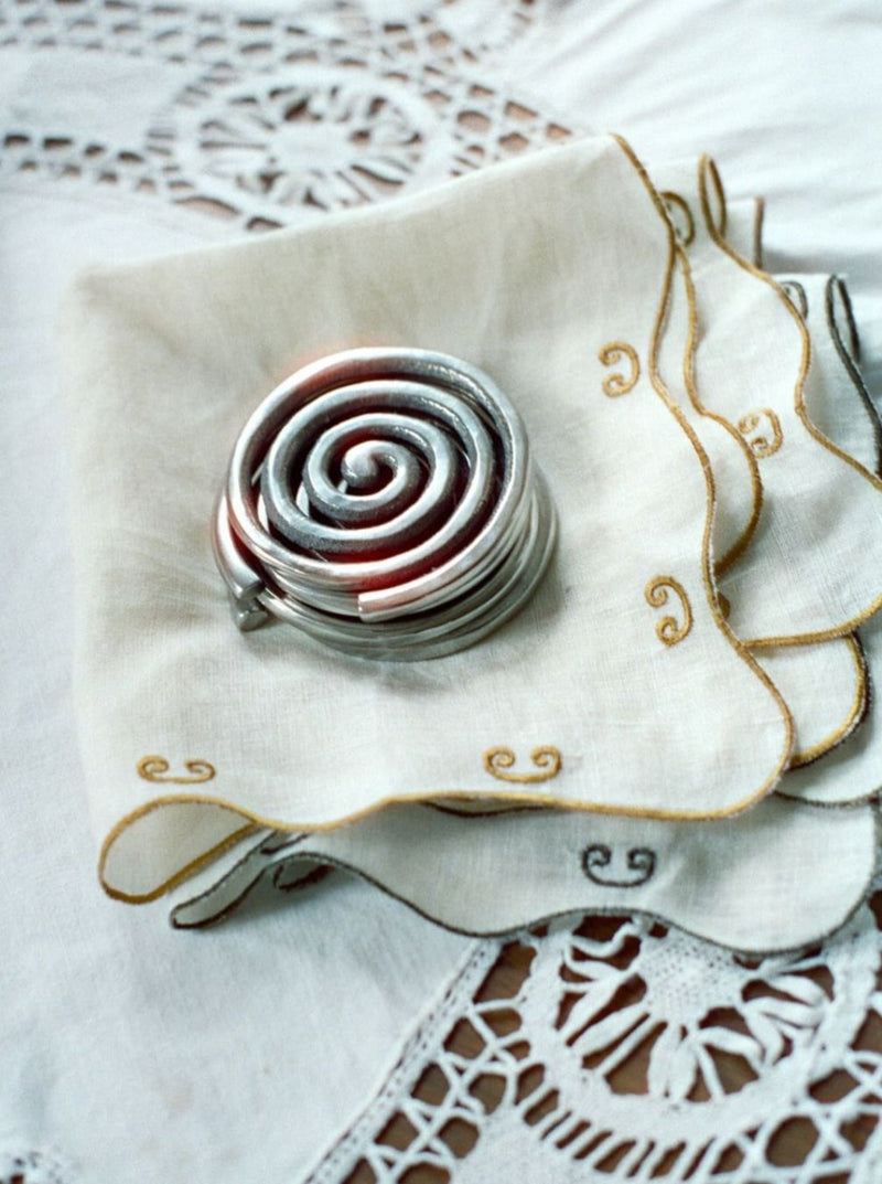 Spiral Coasters by Sophie Lou Jacobsen – Set of 4 — detail view