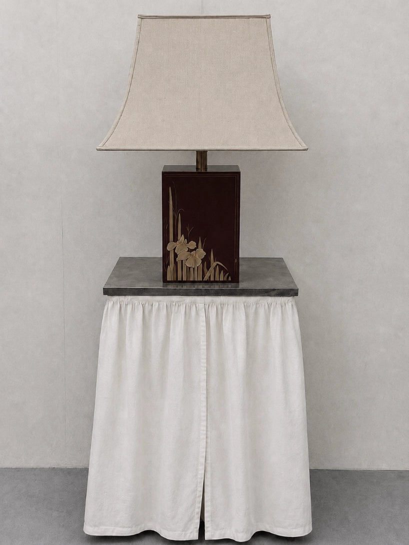 Vintage Table Lamp in Fabric - 1960s Chinoiserie Vintage Collection by Blisse | The Oblist