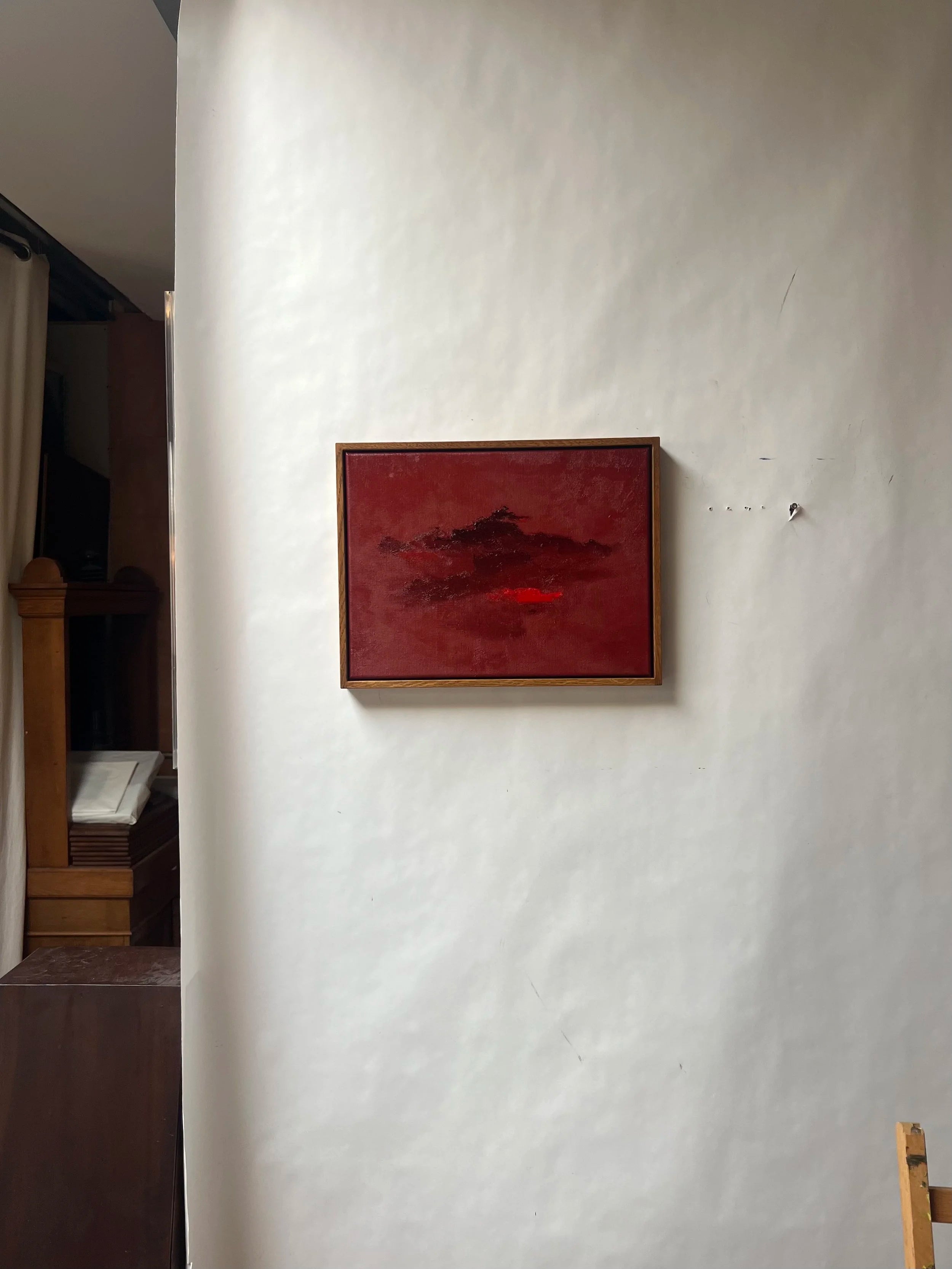 Crimson Hills (2026) - Oil Painting by Aimée Adriaansen — lifestyle setting