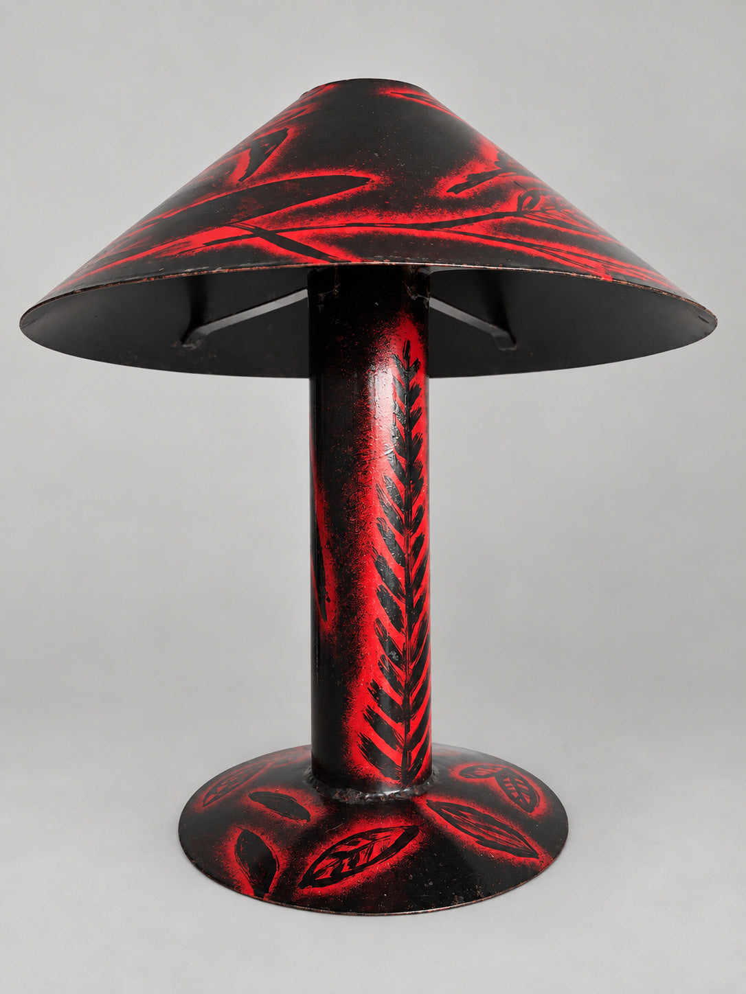 Fernando Bermejo (1949–2023) — Unique Hand-Painted Studio Lamp, Ex-Artist’s Atelier, Spain — detail view