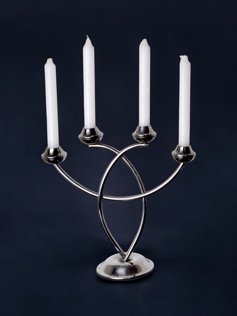 Stainless Steel Candleholder, 1970s — detail view