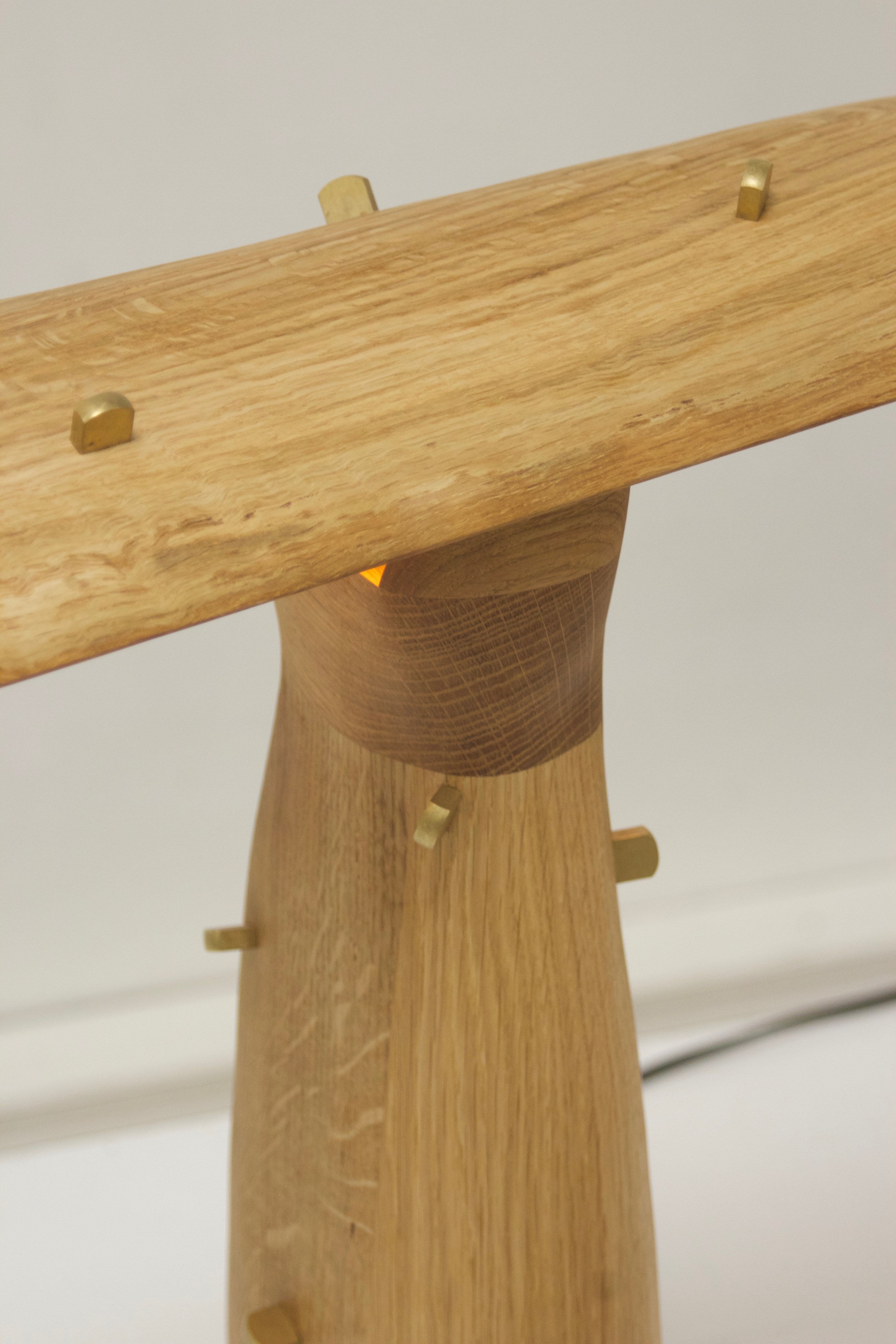 Punk Lamp, Oak/ Brass lamp — in context