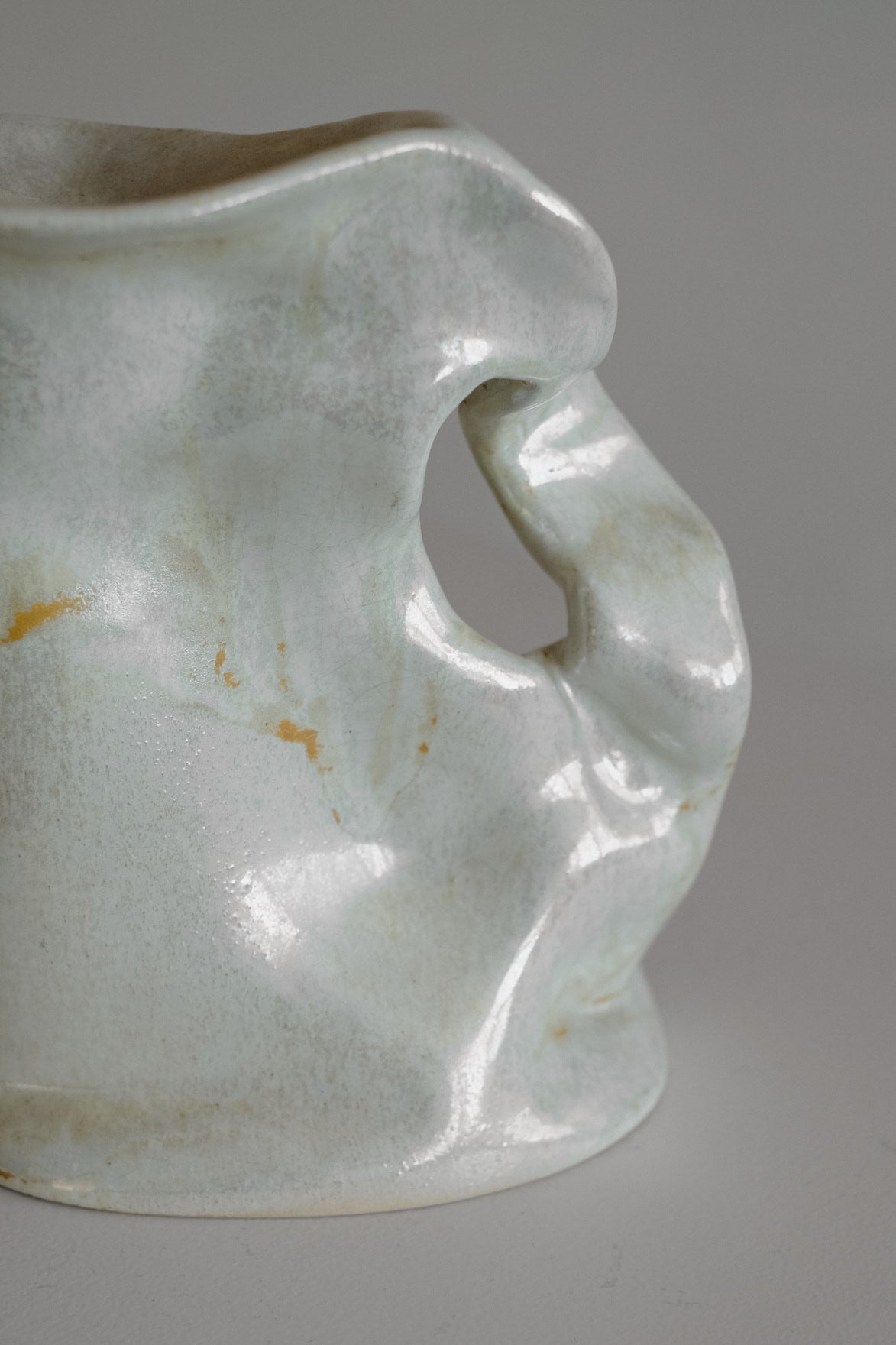 Sculptural Organic Ceramic Candle Holder — in context