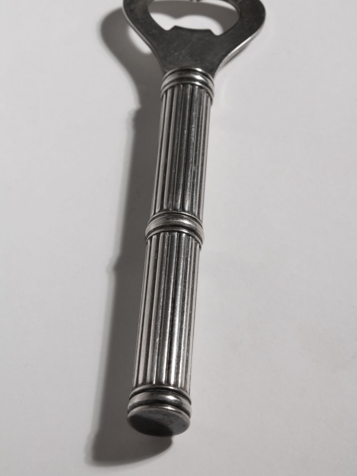Art Deco Silver Plated Bottle Opener — detail view