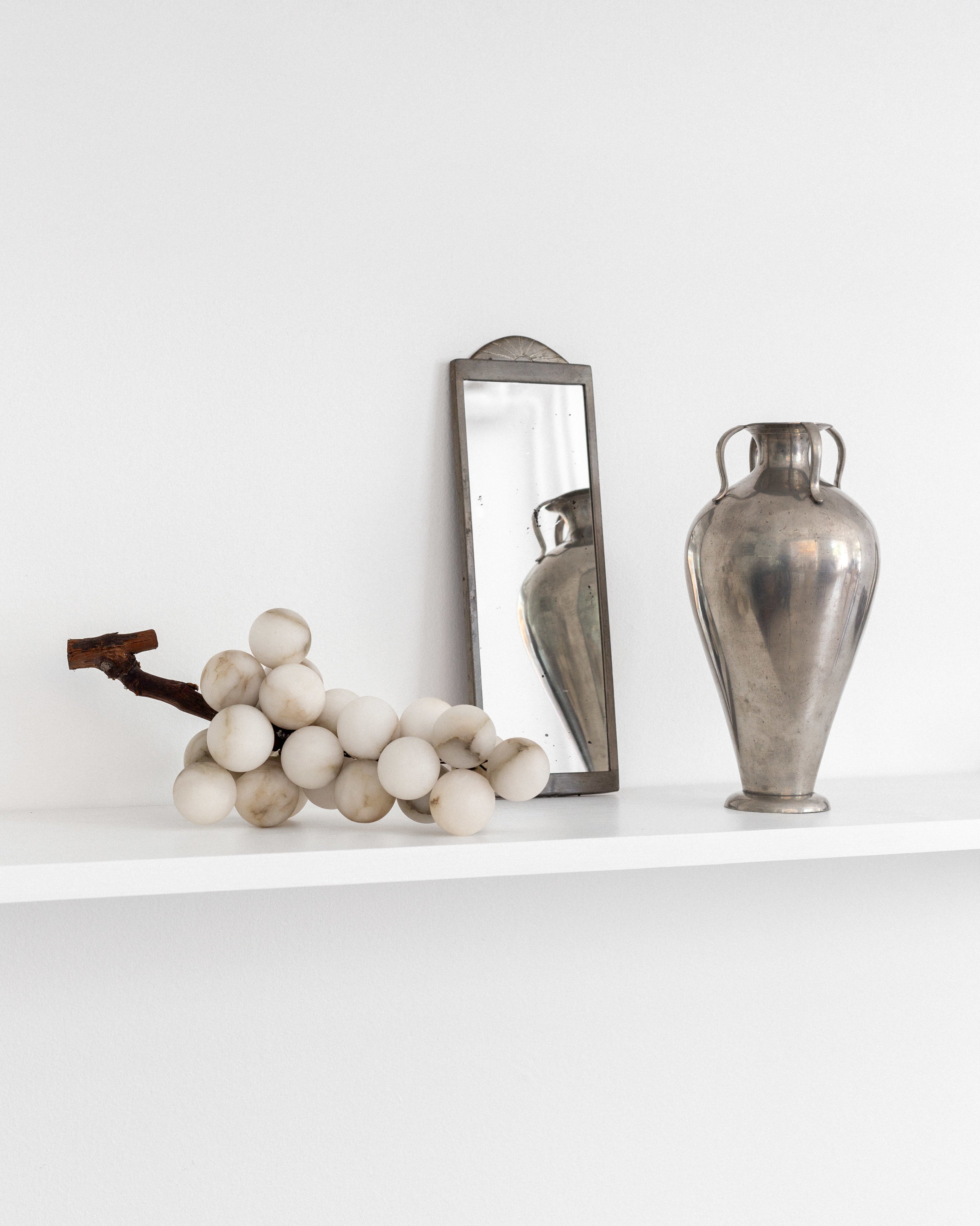 Art Deco Pewter Vase by C.G. Hallberg, Sweden, 1932 — side angle