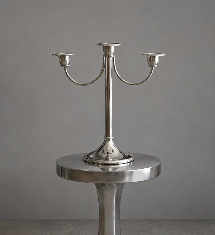 80s WMF Art Nouveau 3-Arm Candelabra by Blisse | The Oblist